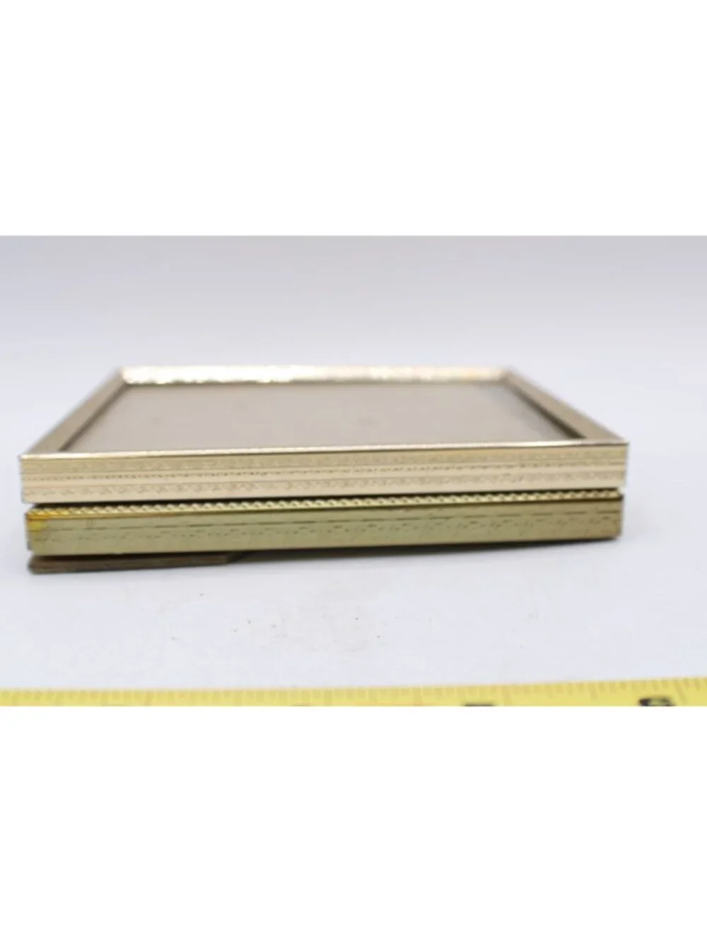 Vintage Gold Brass Etched Ornate Picture Frames 4x5